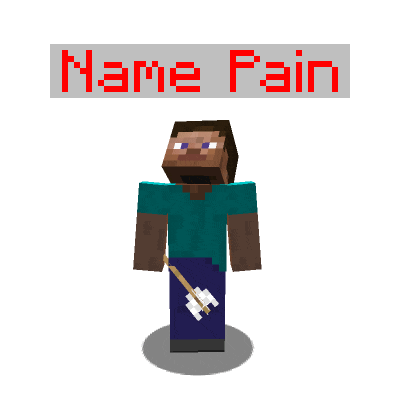 Мод Name Pain - ник игрока показывает его здоровье 1.20.1 1.19.4 1.18.2 1.17.1 1.16.5 1.12.2 1.8.9 1.7.10