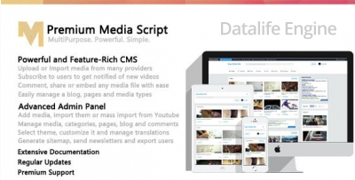 Premium Media Script v1.6.1 - скрипт мультимедийного сайта скачать