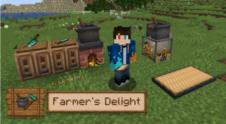 Мод Farmer's Delight - новые продукты, предметы для готовки 1.20.1 1.19.4 1.18.2 1.17.1 1.16.5 1.15.2
