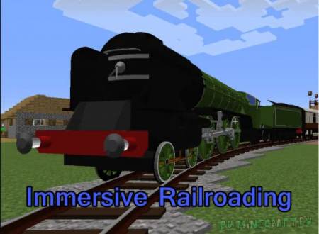 Immersive Railroading - реальные поезда мод на 1.16.5 1.15.2 1.14.4 1.12.2 1.11.2 1.10.2 1.7.10
