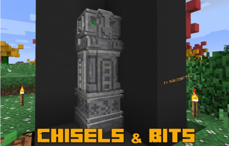 Chisels & Bits - чизел энд битс, маленькие блоки мод 1.20.1 1.19.4 1.18.2 1.17.1 1.16.5 1.12.2